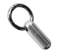 Small Titanium Pill Case - Small Metal Pill Case Keychain Pill Holder Travel Pill Case Portable Pill Organiser Waterproof Pill Case Keychain Pill Holder