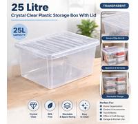 00; 25375; Clear Lid 25L Box