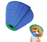 Small to Medium Dog Cone Collar,Soft Dog Cone Collar for Dogs After Surgery,Adjustable Neck Recovery Collar for Pets,Prevent Licking with Dogs Bath Brush for Small Pet with Soft Protect Edge (Blue, M)
