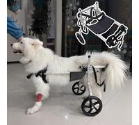 Small to Medium Dog Wheelchair 2-Wheel Cart for Rear Legs Ideal for Arthritis Elderly & Injured Pets Enhances Mobility & Quality of Life