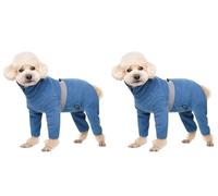 Small To Medium-Sized Dog Coat - Comfortable And Warm - Winter Jacket With Reflective Strips - Easy-To-Wear Dog Bodysuit (2pcs)