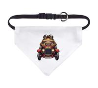 Small 'Toad Driving A Red Sports Car' Dog/Cat/Pet Bandana (PD00059613)