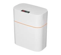 Small Toilet Levin with Lid, Automatic Trash Can, Automatic Bathroom Trash Can - Smell Proof Automatic Touchless Trash Can for Bedroom, Office, Bathroom