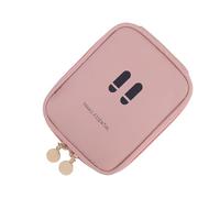 Small Toiletry Case,Makeup Organizer Case | Lightweight Storage Bag with Multiple Compartments, Space Saving Travel Accessories for Camping, pink, Consulte la descripción, See description