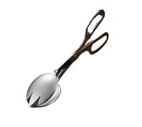 Small Tongs Stainless Steel Buffet Tongs 1Pc Silver Salad Holder Food Clip Serving Tong Bread Kitchen Baking Tools(L)