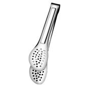 Small Tongs Stainless Steel Frying Shovel Clip Multifunctional Steak BBQ Tongs Fish Spatula Bread Household Kitchen Tool(24.5x5.7CM)