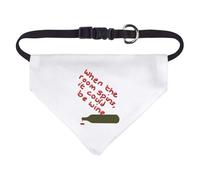 Small 'Too Much Wine' Dog/Cat/Pet Bandana (PD00059343)