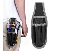 Small Tool Bag, Oxford Fabric, Multi-Compartment Bag with Metal Clip, Tool Storage Bag and Work Bag - For Men Women Carpenters Mechanics Technicians Work Construction Screwdriver Screw