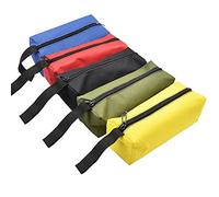 Small Tool Bag, ZffXH 5pcs Mini Zippered Tool Pouch Canvas Waterproof Tool Hand Bags Utility Tool Storage Organizer for Screwdriver Bolt Nail Screw