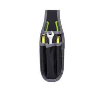 Small Tool Pouch with Belt Clip, 4 Pockets Small Tool Belt Bag, Electrician Pouch with Metal Clip, Multipurpose Work Organizer Bag for Craftsmen Gardener Technician (1)
