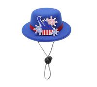 Small Top Hat With Hair Clip US Independence Days Theme Costume Headwear National Day Celebration Head Accessories Supply Independence Day Hair Clip