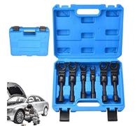 Small Torque Wrench, Houndstooth Wrenches | Steel Crows Foot Wrench Set,Stable Chrome Vanadium Steel Crows Foot Wrench Tools for Car Repair