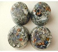 Small Tower Busters 4 Light Blue Orgone Generator Energy Accumulator PERFECT GIFTING TOOL!!!! Made 528Hz Frequency with OM Chants Many Beautiful Ingredients and Colors!!