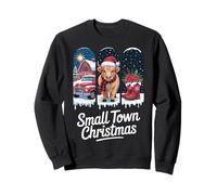 Small Town Christmas + Festive Vibes + Holiday Spirit Sweatshirt