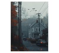 Small Town Paint by Numbers for Adults, Car Paint by Numbers for Children, DIY Hobbies for Adults Women Canvas for Painting 54 x 40In, Wall Art for Living Room Decor and Gifts for Women model-8498