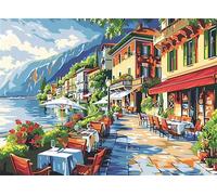 Small Town Puzzle 1500 Pieces, Paper Puzzles, Puzzle for Adults and Children 12 Years, DIY Large Puzzle Mats, Premium Quality Classic Paper Jigsaw, as a Gift Girl Landscape 57x87cm