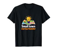Small Town Startup Founder Local Pride Badge T-Shirt