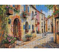 Small Town Street(2) Puzzle - 5000 Piece Jigsaw Puzzles for Adults - The Back Features Printed Letter Guides - and The Pieces fit Together Snugly - Wooden Puzzles for Adults 61.6 X 41.5 Inch s7h-465