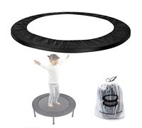 Small Trampoline Spring Cover 38 Inch Replacement Safety Pad for Mini Trampoline 3 Layer Protect Tear-Resistant Oxford Cloth Easy to Install Replacement for Home, Gym - Multiple Colour (Black)