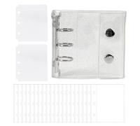 Small Transparent Folder, Portable Notebook for Stickers - Sealed Sticker Book, For Receipts, Tickets, Accessories, Students, Teachers, Professionals, Office Staff, Administrative Staff