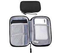 Small Travel Cable Organiser Bag, Portable Electronics Accessories Bag Organiser, Battery Organiser Storage Case, Universal Carry Travel Gadget Bag for Cables, Power Bank, USB Drive Holiday Essentials