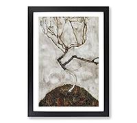 Small Tree in Late Autumn by Egon Schiele Framed Print | A2 Black Framed Wall Art | Ready to Hang | Modern Floral Picture | Living Room Bedroom Lounge Office