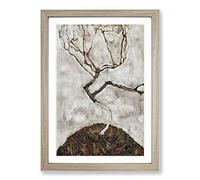 Small Tree in Late Autumn by Egon Schiele Framed Print | A2 Oak Framed Wall Art | Ready to Hang | Modern Floral Picture | Living Room Bedroom Lounge Office