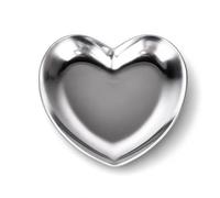 Small Trinket Tray, Stainless Steel Heart Shaped Jewellery Tray Small Dish for Snacks Jewelry Keys Heart Bowl Decorative Heart Tray for Home Restaurant Dessert Display