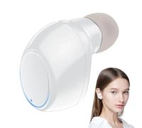 Small True Wireless Earphone | Invisible Earbuds for Left or Right Ears | Single Wireless Headset with Display, Noise Cancellation, Tiny Audio Bud with Ergonomic Design, Gift for Men and Women