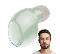 Small True Wireless Earphone | Invisible Earbuds for Left or Right Ears | Single Wireless Headset with Display, Noise Cancellation, Tiny Audio Bud with Ergonomic Design, Gift for Men and Women
