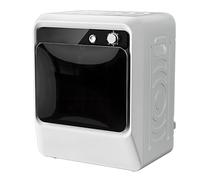 Small Tumble Dryer, Portable Clothes Dryer with Lcd Smart Touch Panel, Stainless Steel Tub, 5Kg Drying Capacity for Apartment, Laundry, Rvs 458E