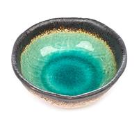 Small Turquoise Crackleglaze Japanese Bowl