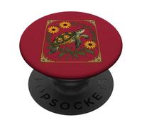 Small Turtle And Black-Eyed Daisy Flowers PopSockets Adhesive PopGrip