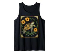 Small Turtle and Black-Eyed Daisy Flowers Tank Top