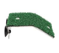 Small Turtle Basking Platform Simulation Grass Turtle Ladder Resting Terrace with Suction Cup for Small Reptile Frog Aquatic Pets Acrylic Material (S)