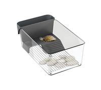 Small Turtle Tank,Multi-Function Areas - Turtle Aquarium Kit,for Observation Turtles Crayfish Crabs Amphibians Reptiles Pet-Care Education Indoor Home Nature-Exploration Crab