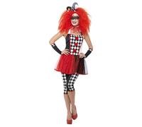 (Small) Twisted Harlequin Jester Costume | Halloween