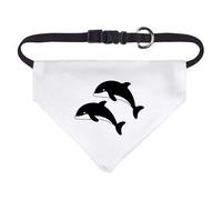 Small 'Two Dolphins' Dog/Cat/Pet Bandana (PD00058587)