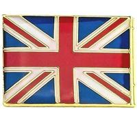 Small Union Jack Rectangle British National Flag Metal Diplomat Enamel Pin Badge Lapel - 0.8cm x 1.8cm - Hard Enamel UK Flag Badge - Compact Patriotic Accessory