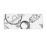 Small Universe Extra-Large Rubber Keyboard Pad 12x31.5 Inches (Landscape) â€“ Non-Slip Gaming & Office Desk Mat with Full-Color Single-Side Print, 3mm Thick Eco-Friendly Polyester + Rubber Base