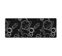 Small Universe Extra-Large Rubber Keyboard Pad 12x31.5 Inches (Landscape) â€“ Non-Slip Gaming & Office Desk Mat with Full-Color Single-Side Print, 3mm Thick Eco-Friendly Polyester + Rubber Base