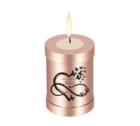 Small Urn for Human Ashes Cremation Ashes Storage Keepsake Candle Holder Funeral Memorial Ash Holder for Adult Male Dog Urn Cat Urn