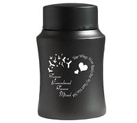 Small Urn for Human Ashes Small Keepsake Urn Heart Pattern Memorial Ashes ContainerStainless Steel Mini Cremation Urn