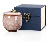 Small Urns for Human Ashes Keepsake Ceramic-Mini Cremation Urn for Women&Men,Decorative Memorial Urn for Human Ash,Small Keepsake Urn for Sharing-Moisture-Proof & Secure Lid. (Ice Cracking White)