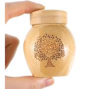 Small Urns for Human Ashes Keepsake with Tree of Life Pattern Small Cremation Urns for Ashes Adult Male Female Cremation Pet Urn Bamboo Mini Scattering Tubes for Human or Pet Ash 3.94''x1.97''