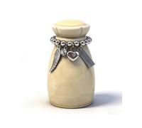 Small Urns for Human Ashes Mini Marble Finish Keepsake Urn for Pet Cat Dog Ashes Memorial Cremation Urn for Women Men Decorative Funeral Urns (Yellow-C)