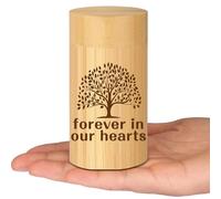 Small Urns for Human Ashes, Tree of Life Pattern, 2x3.1in Scattering Tubes for Ashes, Urn Tube Keepsake for Human Adult Male Female Pet Dog Cat, No Longer By My Side But Forever In My Heart