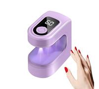 Small UV Nail Light - USB Rechargeable, 2 Timing Modes, Efficient Curing, 3 LED Beads | Perfect for Manicure Pedicure, Travel, Home Use, Salon, Road Trip, Camping, Airplane Care