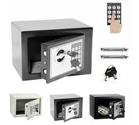 Small Value Safe, Safebox For Home, 8.5L Fireproof Safe High Security Steel Office Digital Electronic Safe Box Safes With 2 Keypad For Jewellery Money Valuables Small Value Safe, Gery, 20x31x20cm