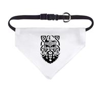 Small 'Viking Portrait' Dog/Cat/Pet Bandana (PD00065341)